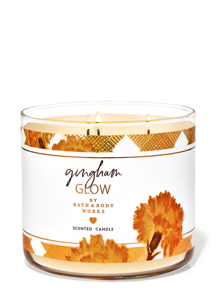 Gingham Glow Home Fragrance/Candles/3-wick candles Bath & Body Works