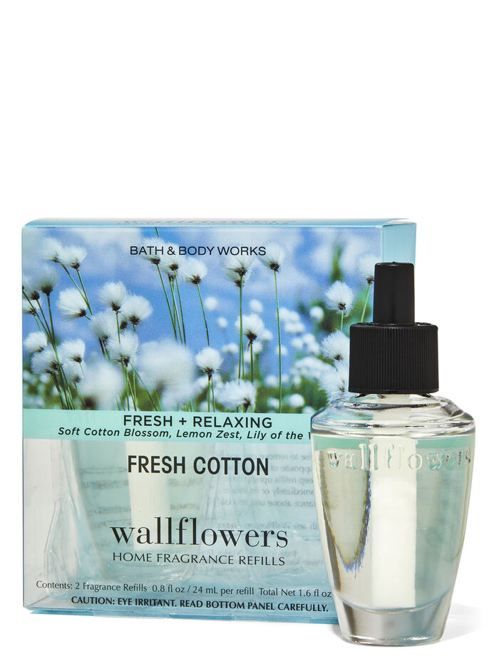 Fresh Cotton Home Fragrance/Home & Car Air fresheners/Wallflowers refill Bath & Body Works
