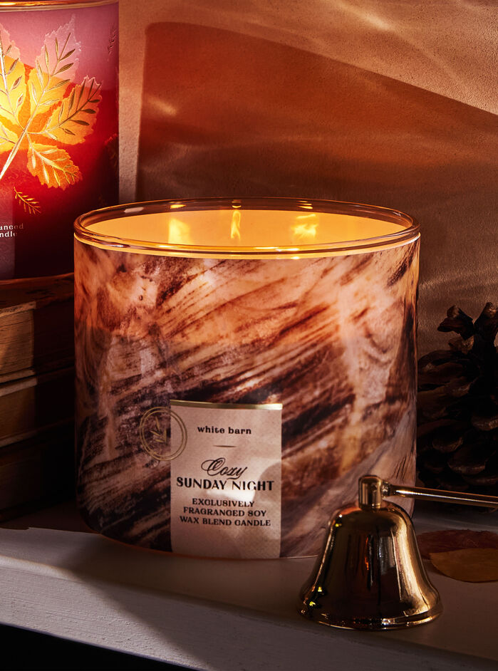 Cozy Sunday Night Home Fragrance/Candles/3-wick candles Bath & Body Works