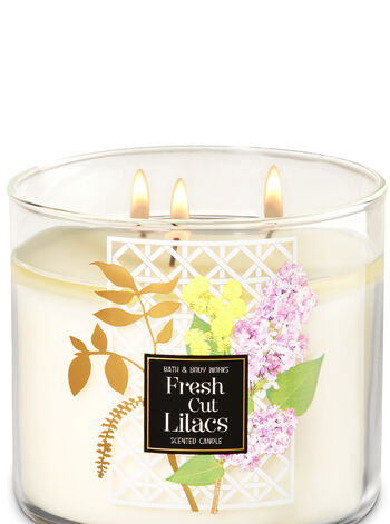 Fresh Cut Lilacs fragranza 3-Wick Candle