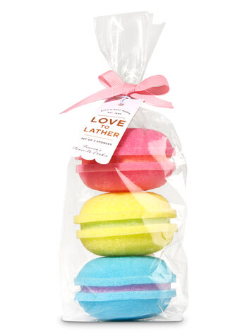 French Macaroons fragranza 3-Pack Bath Sponges