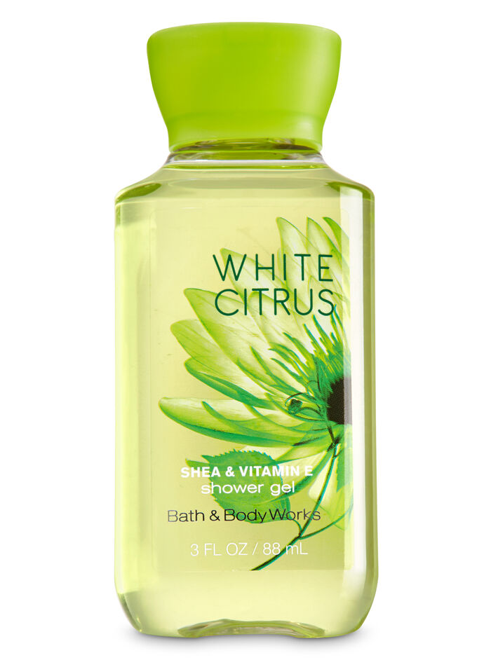 White Citrus fragranza Travel Size Shower Gel