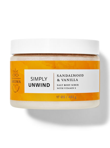 Sandalwood Vanilla fragranza Scrub corpo al sale