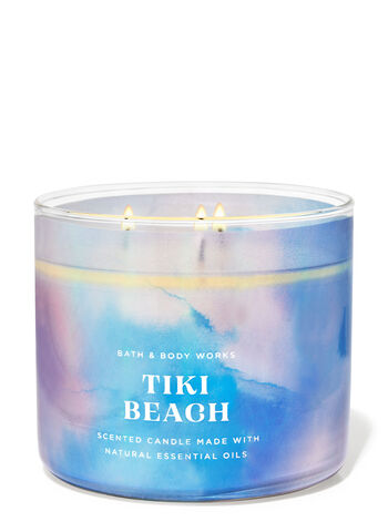 Tiki Beach profumazione ambiente candele candela a tre stoppini Bath & Body Works1