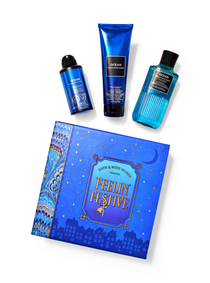 Men's Ocean Holiday Gift Set PRODOTTI PER IL CORPO/Set regalo/Cofanetti Corpo Bath & Body Works