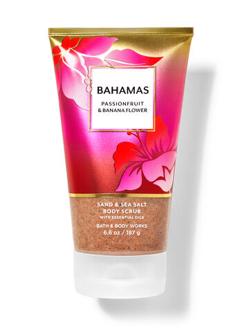 Bahamas Passionfruit & Banana Flower fragranza Scrub corpo con sabbia e sale marino