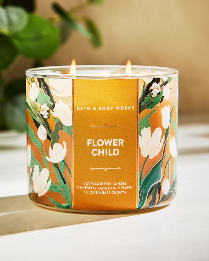 Flowerchild Home Fragrance/Candles/3-wick candles Bath & Body Works