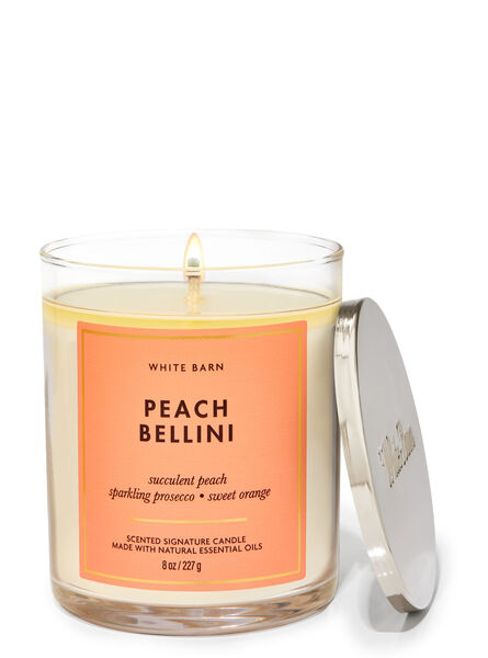 Peach Bellini home fragrance candles 1-wick candles Bath & Body Works