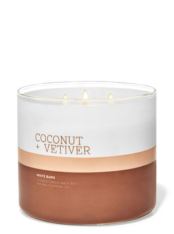 Coconut & Vetiver fragrance 3-Wick Candle
