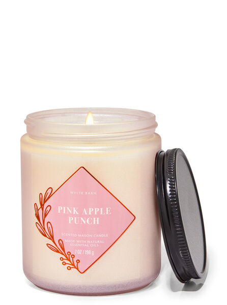 Pink Apple Punch fragrance Single Wick Candle