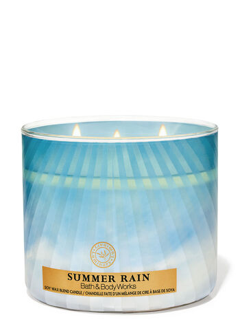 Summer Rain Home Fragrance/Candles/3-wick candles Bath & Body Works1