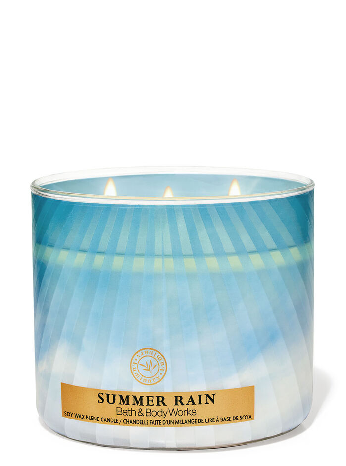 Summer Rain Home Fragrance/Candles/3-wick candles Bath & Body Works