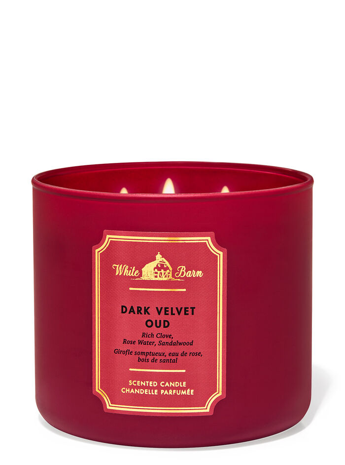 Dark Velvet Oud Home Fragrance/Candles/3-wick candles Bath & Body Works