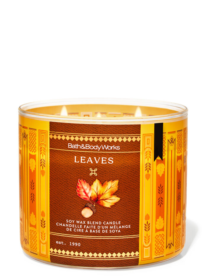 Leaves Home Fragrance/Candles/3-wick candles Bath & Body Works