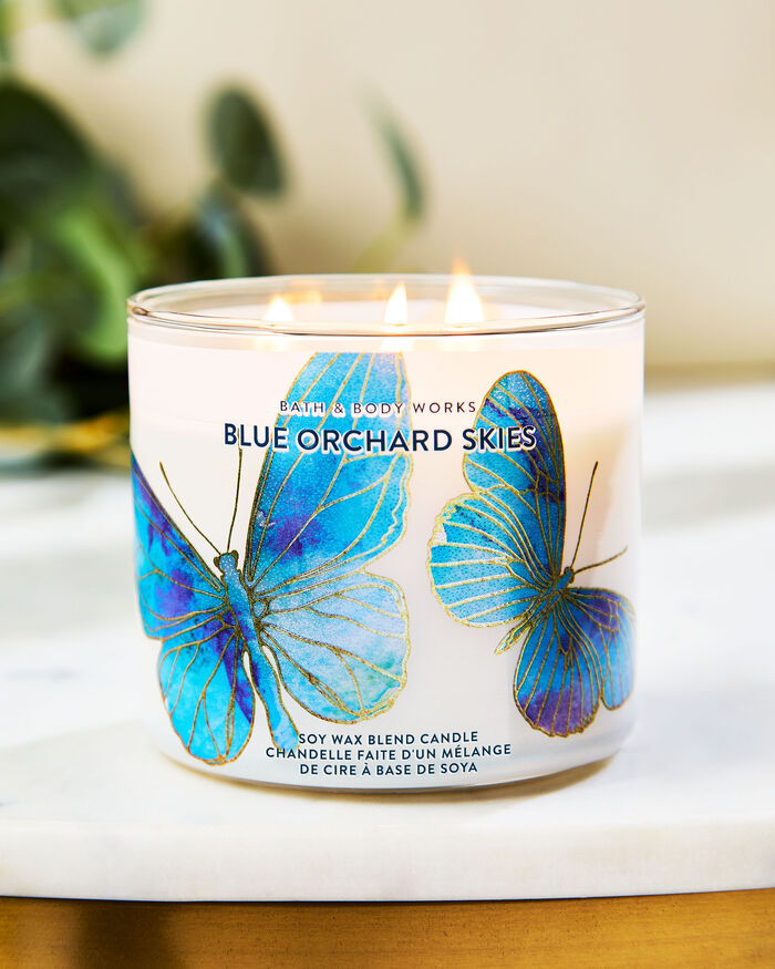 Blue Orchard Skies Home Fragrance/Candles/3-wick candles Bath & Body Works