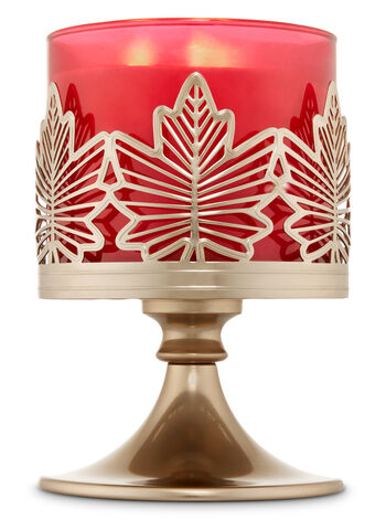 Maple Leaf Pedestal fragranza 3-Wick Candle Holder
