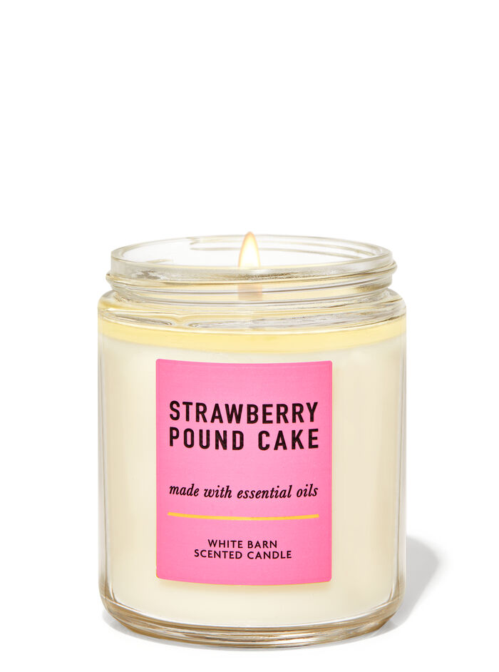 Strawberry Pound Cake home fragrance candles all candles Bath & Body Works