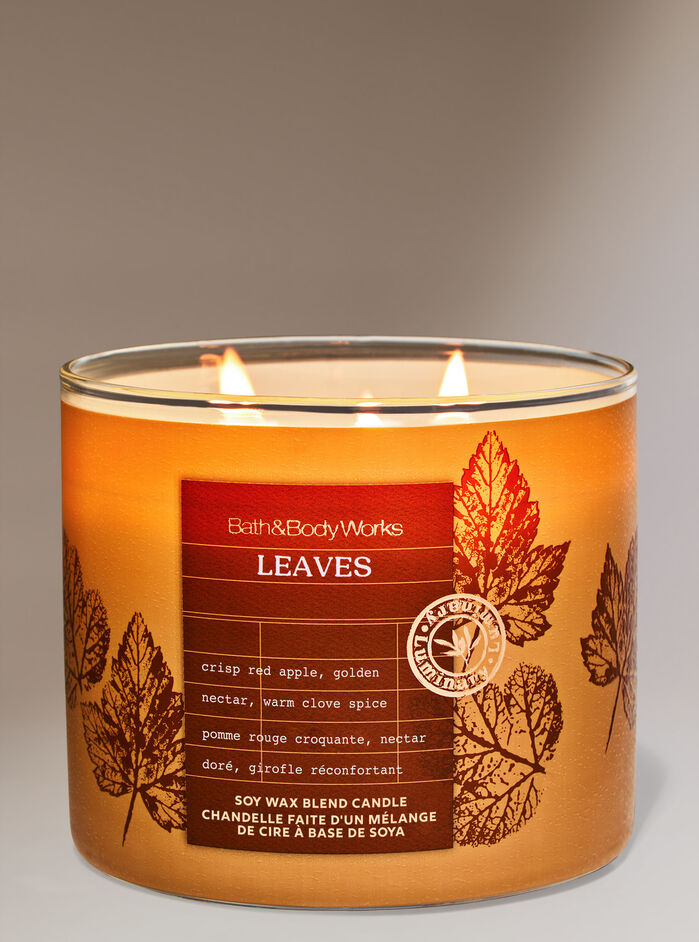 Leaves Home Fragrance/Candles/3-wick candles Bath & Body Works