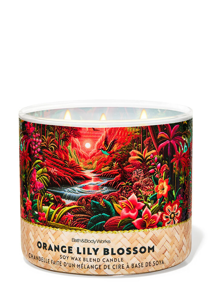 Orange Lily Blossom Home Fragrance/Candles/3-wick candles Bath & Body Works