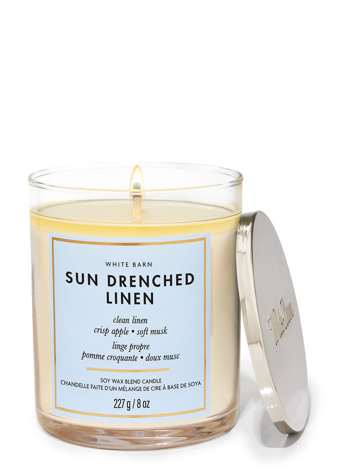 Sun-Drenched Linen Home Fragrance/Candles/1-wick candles Bath & Body Works