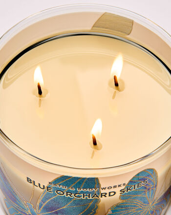 Blue Orchard Skies Home Fragrance/Candles/3-wick candles Bath & Body Works4