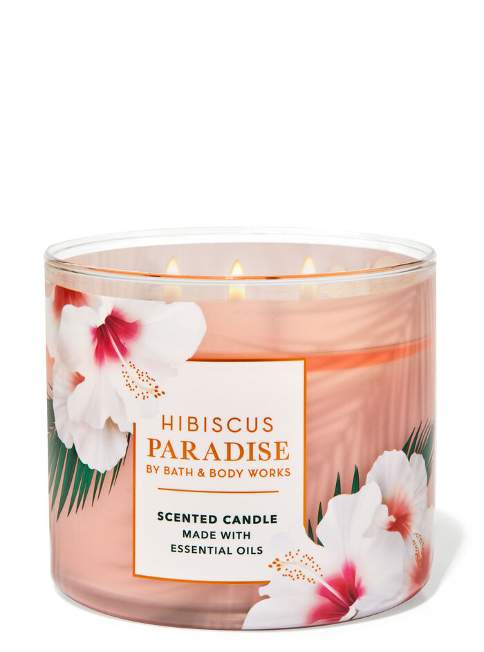 Hibiscus Paradise fragranza Candela a 3 stoppini