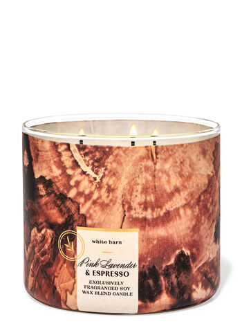Pink Lavender & Espresso Home Fragrance/Candles/3-wick candles Bath & Body Works1