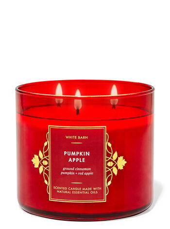 Pumpkin Apple home fragrance featured white barn collection Bath & Body Works1