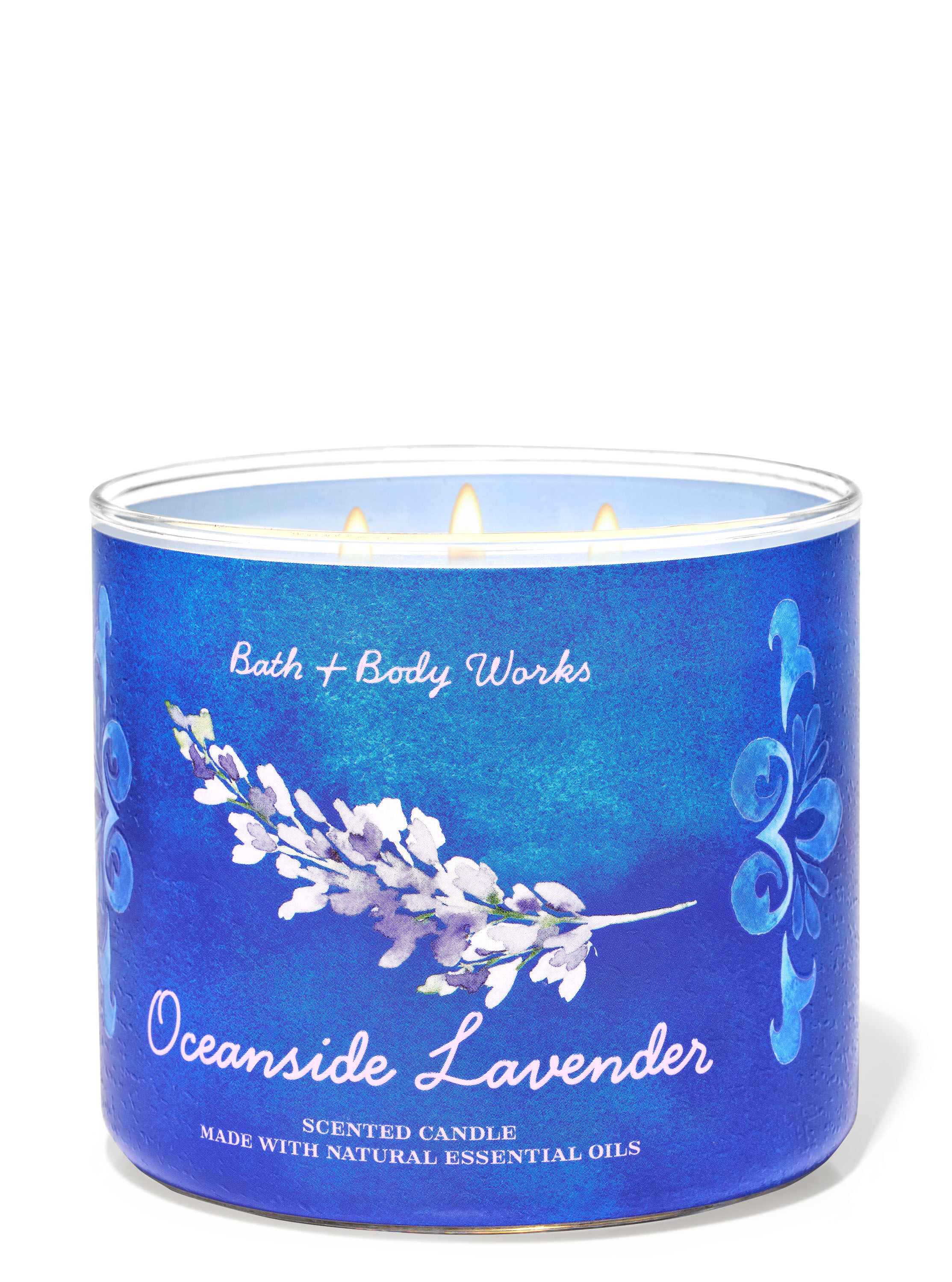 Bath & Body Works キャンドル 3-Wick Candle Oceanside Lavender | Bath & Body Works Italy