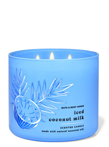 Iced Coconut Milk Home Fragrance/Candles/3-wick candles Bath & Body Works1