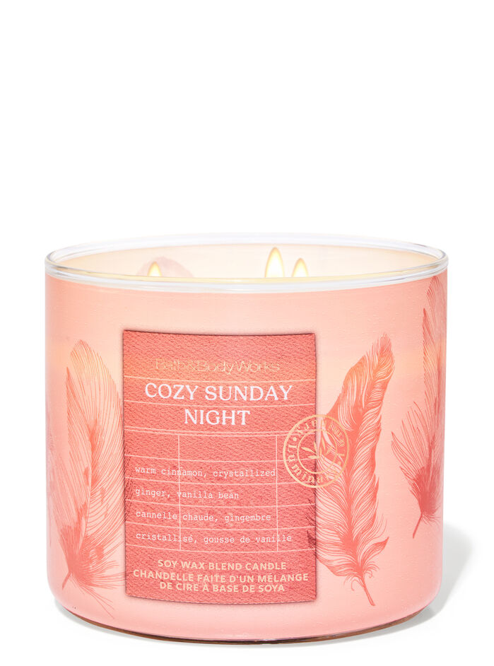 Cozy Sunday Night Home Fragrance/Candles/3-wick candles Bath & Body Works
