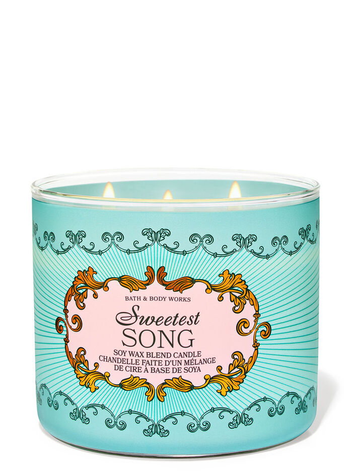 Sweetest Song Home Fragrance/Candles/3-wick candles Bath & Body Works