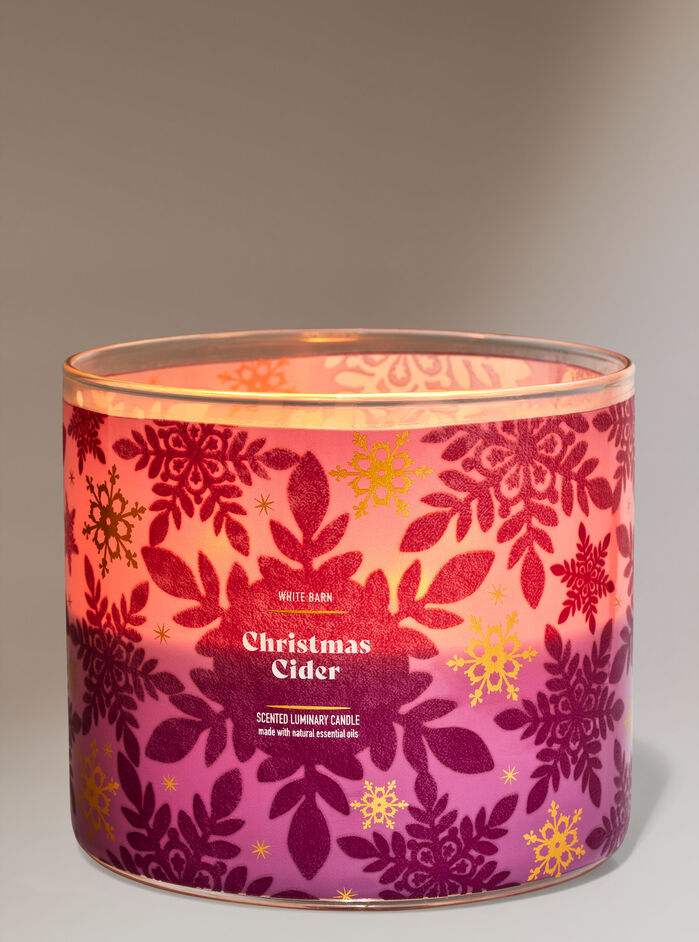 Christmas Cider Home Fragrance/Candles/3-wick candles Bath & Body Works