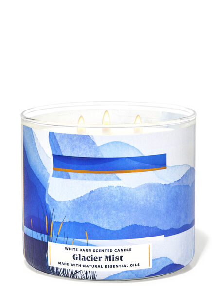 Glacier Mist fragrance 3-Wick Candle
