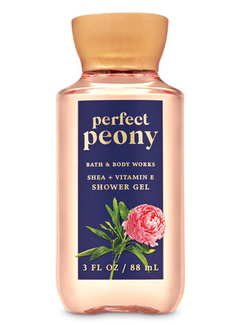 Perfect Peony body care featuring travel size Bath & Body Works1
