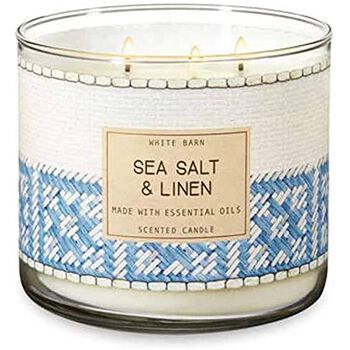 Sea Salt & Linen Home Fragrance/Candles/3-wick candles Bath & Body Works1