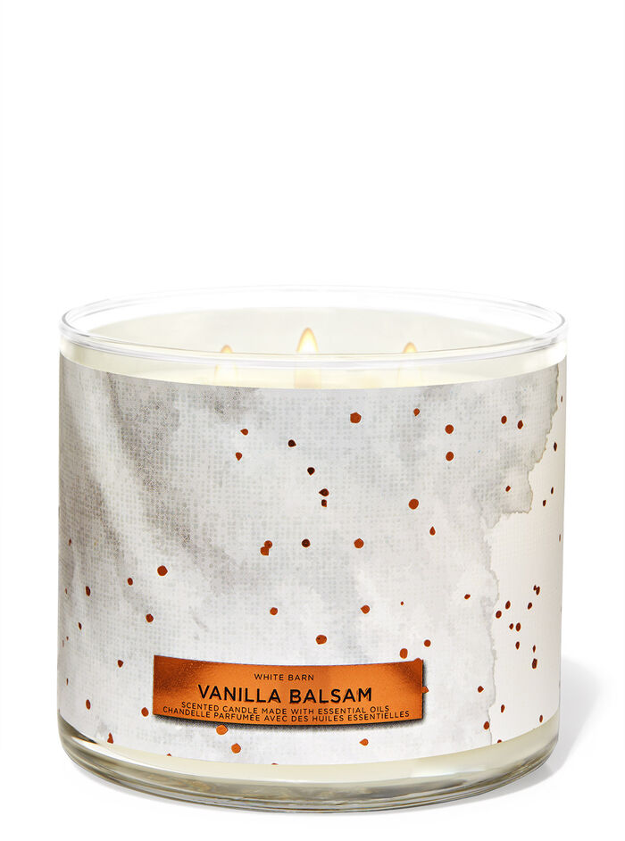 Vanilla Balsam Home Fragrance/Candles/3-wick candles Bath & Body Works