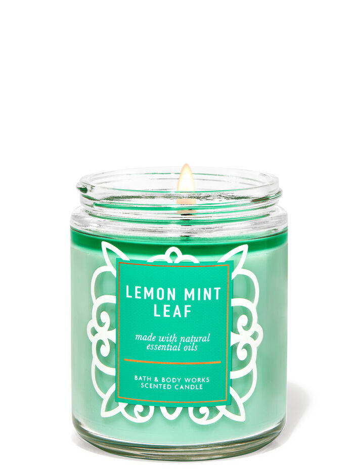 Lemon Mint Leaf fragranza Candela a 1 stoppino