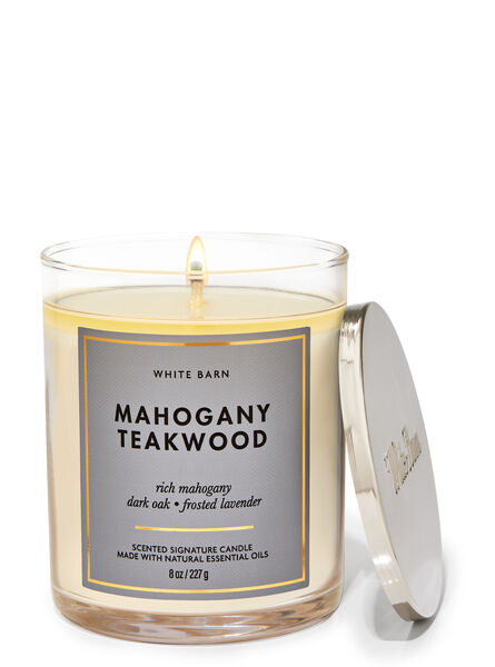 Mahogany Teakwood home fragrance candles 1-wick candles Bath & Body Works