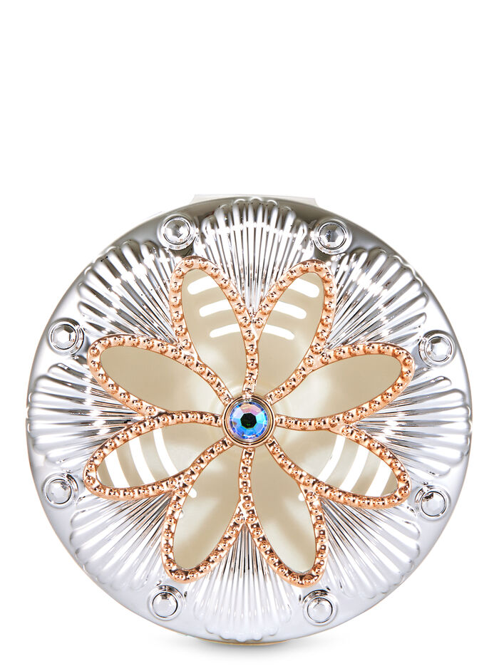 Metallic Flower Vent Clip Fuori Catalogo Bath & Body Works