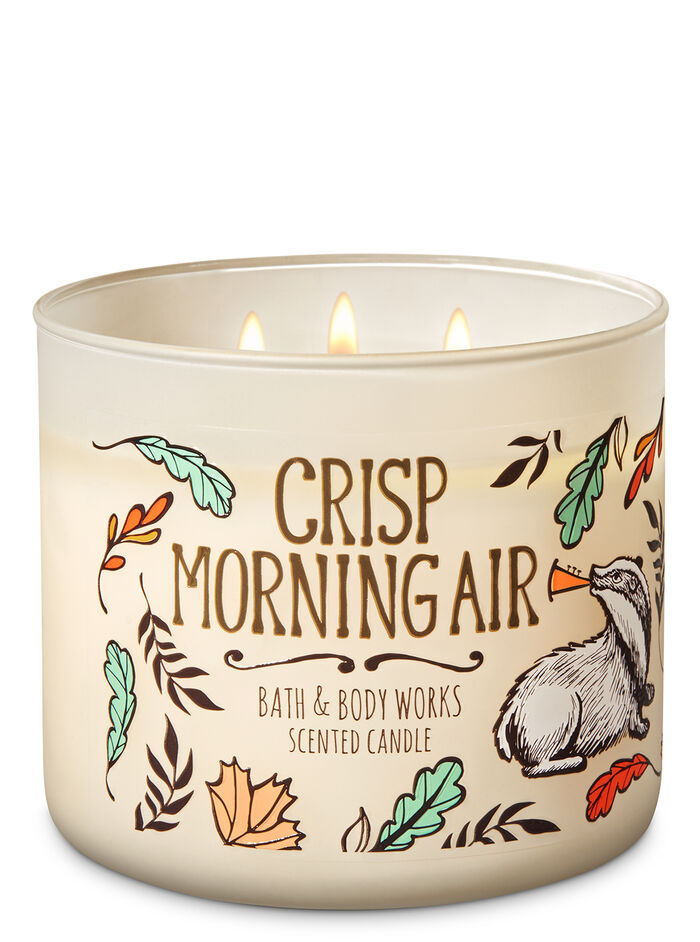 Crisp Morning Air profumazione ambiente candele candela a tre stoppini Bath & Body Works