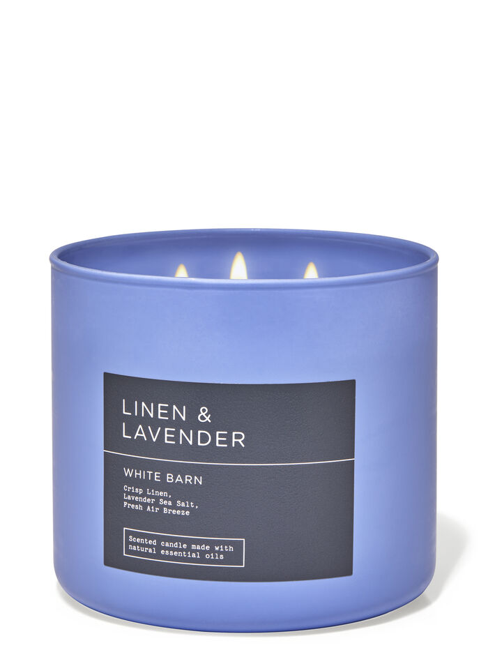 Linen & Lavender fragrance 3-Wick Candle