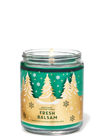 Fresh Balsam fragrance Single Wick Candle