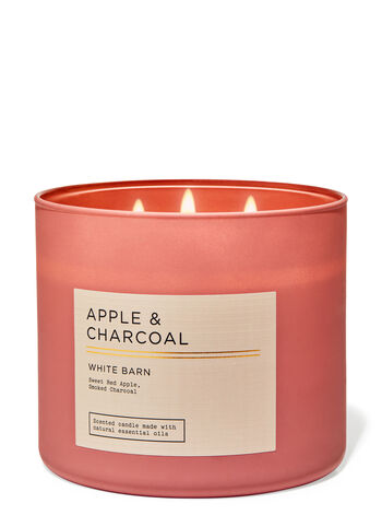 Apple &amp; Charcoal fragrance 3-Wick Candle