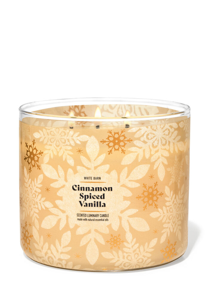 Cinnamon Spiced Vanilla Home Fragrance/Candles/3-wick candles Bath & Body Works