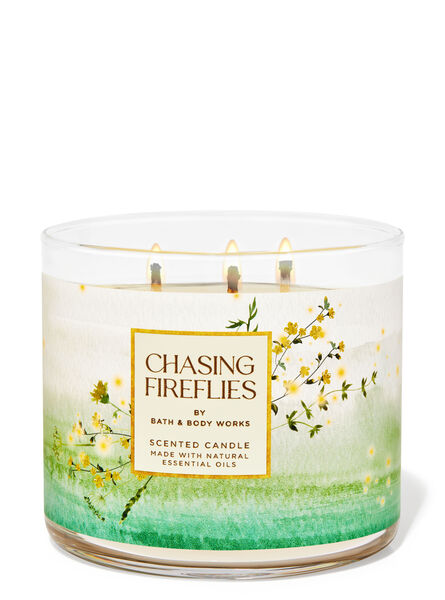 Chasing Fireflies profumazione ambiente candele candela a tre stoppini Bath & Body Works
