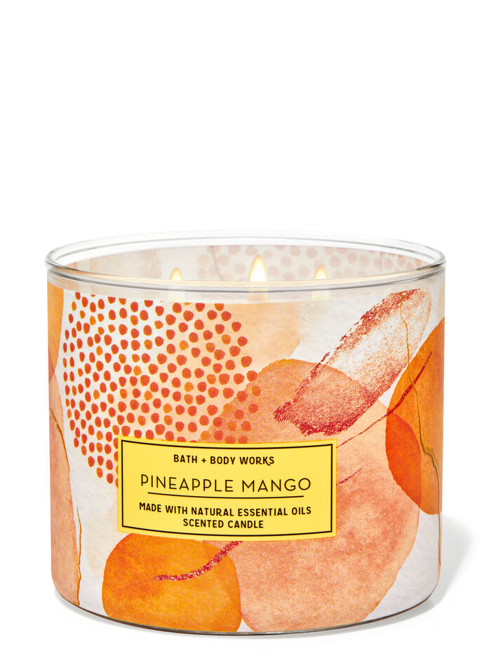Pineapple Mango fragrance 3-Wick Candle