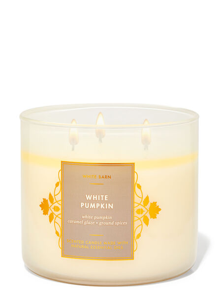 White Pumpkin home fragrance featured white barn collection Bath & Body Works