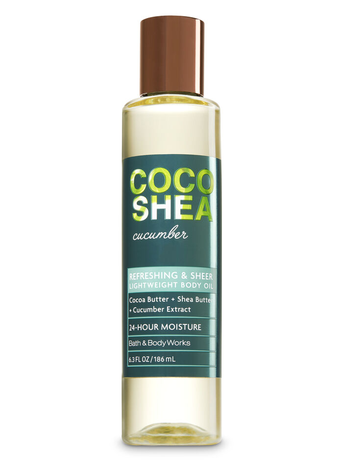 CocoShea Cucumber fragranza Lightweight Body Oil