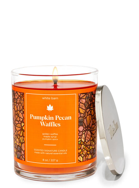 Pumpkin Pecan Waffles profumazione ambiente in evidenza white barn Bath & Body Works